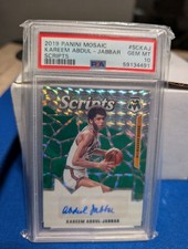 2019-20 Panini Mosaic - Scripts Kareem Abdul-Jabbar #SC-KAJ (AU)