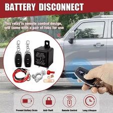 Car Battery Switch Disconnect Power Kill Master Isolator Cut Off Remote Control