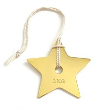 CHRISTIAN DIOR ? Star Ornament / Hanging Bag Decoration Charm in Gold Metal NEW