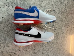 Nike Air Zoom Victory Tour 3 Golf Shoes USA White Blue Red Mens 8.5 FB8132 100 Nike Air Zoom Victory Tour Golf NRG USA for Sale  main image 2