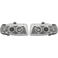 Scheinwerfer Passend FüR Set Seat Ibiza Baujahr 93-99 Klarglas/Chrom
