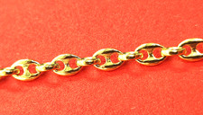 Kaffee-Bohnen-Armband 333 Gelb-Gold 8 KARAT 18,8 cm Poliert gestempelt Neu