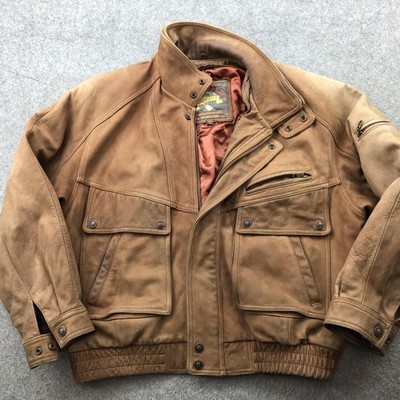Vintage Wilsons Adventure Bound Jacket Mens XL Brown Suede Leather