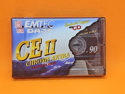 BASF CE II CHROME EXTRA tape Kassette Neu Leerkassette MC Cassette 90 Hifi OVP