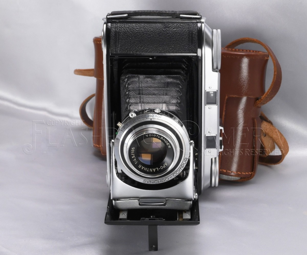 CLEAN* Voigtländer Bessa II w Apo-Lanthar 105mm f4.5 6×9 folding