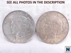 NobleSpirit (RB) Bright 1922 P Peace Silver Dollar VF x2