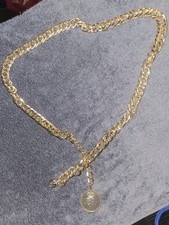 gold-tone chain Belt featuring a coin-style