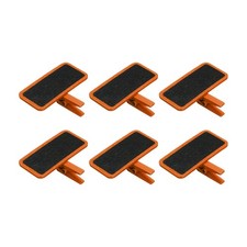 Mini Chalkboard Signs Small Blackboard Labels with Clip Wooden, Orange 10pcs