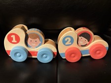 Melissa  Doug GO Tots Wooden Race Cars Set Of 2 