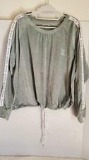 Hurley Women s Ribbed Pullover Sweatshirt Sage Green XL