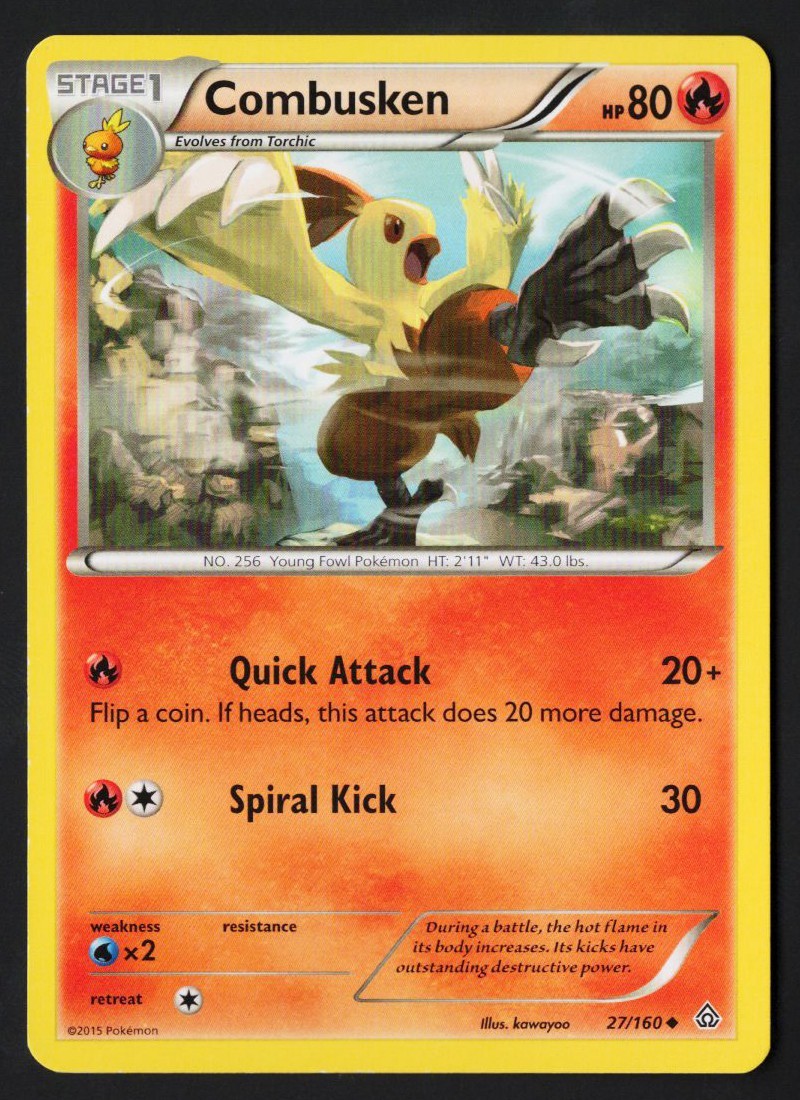 Combusken 27/160 XY Primal Clash 2015 - Pokémon TCG