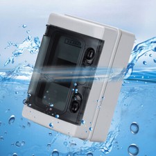 4 Way IP66 Weatherproof Plastic Enclosure Outdoor Empty Garage Consumer Unit Box