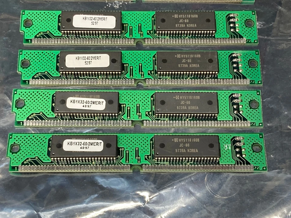 Lot Of 25 - 72-PIN SIMM Memory 4MB Mixed Vendors - Image 4 of 4