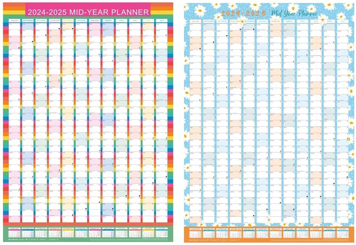 A1 Wall Calendar 2025 leena kelsey