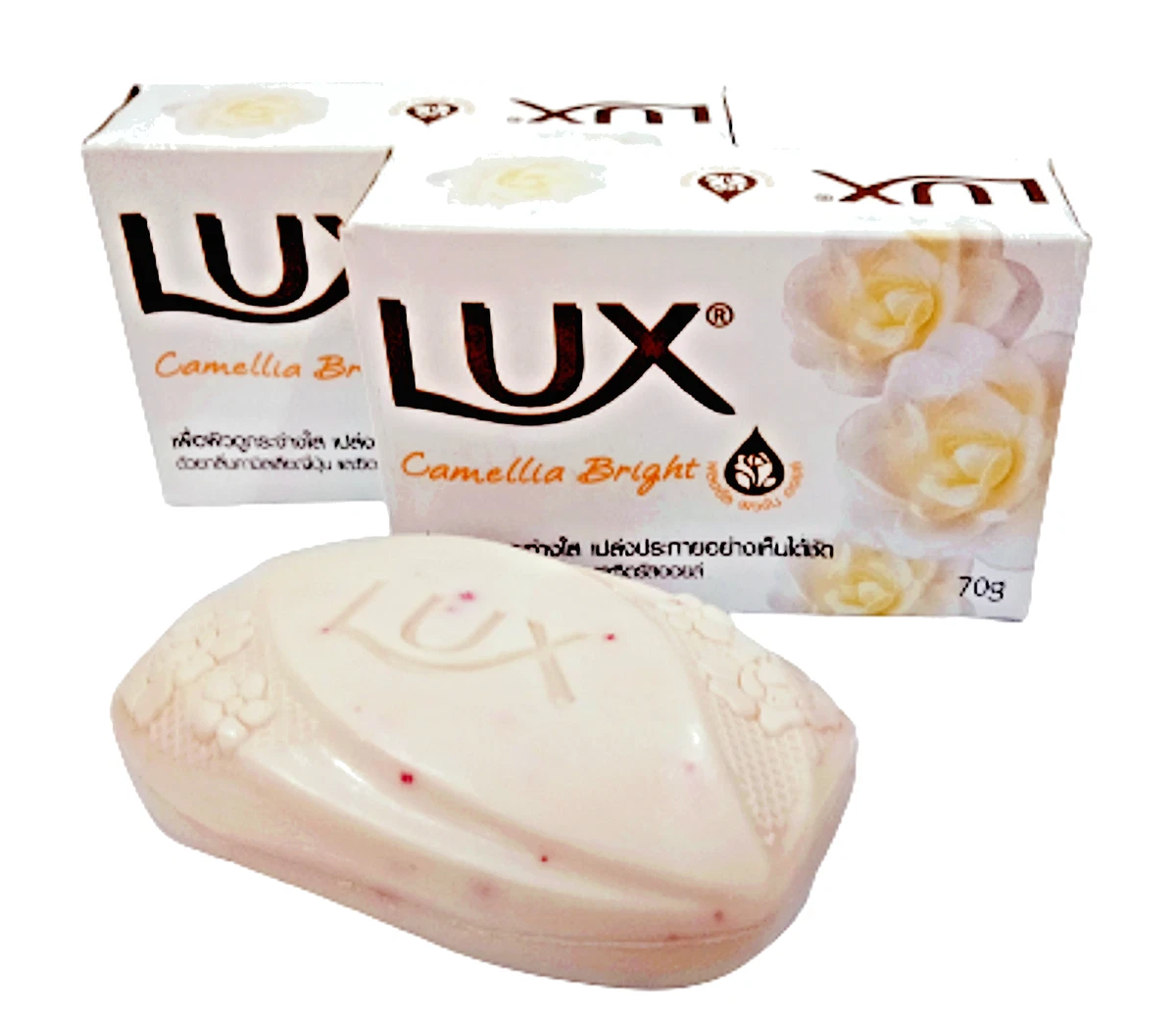 LUX Camellia Bright Bar Soap 70g*2 Sakura scent and Jasmine Oil nourish the  skin