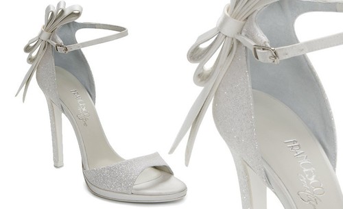 SCARPE SPOSA FRANCESCO Andrea - Glitter/Raso Avorio/Fiocco T.115 | eBay