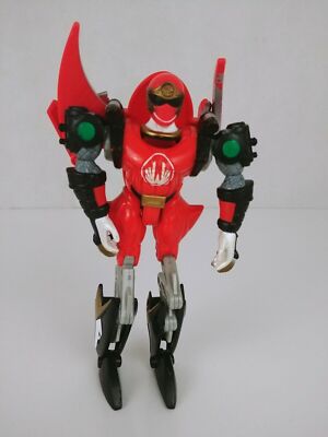 Power Rangers Ninja Storm Red Wind Triple Zord Morphin Action Figure Bandai 2002