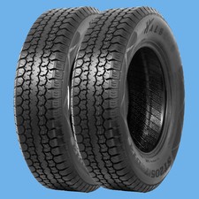 Set 2 St20575d14 Trailer Tires 205 75 14 Heavy Duty 6ply Hp Load Range C Tyres