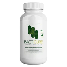 BACTICURE PROBIOTIC NATURAL,8 BILLION CFUs, ULTRA STRENGHT,ULTIMATE DETOX