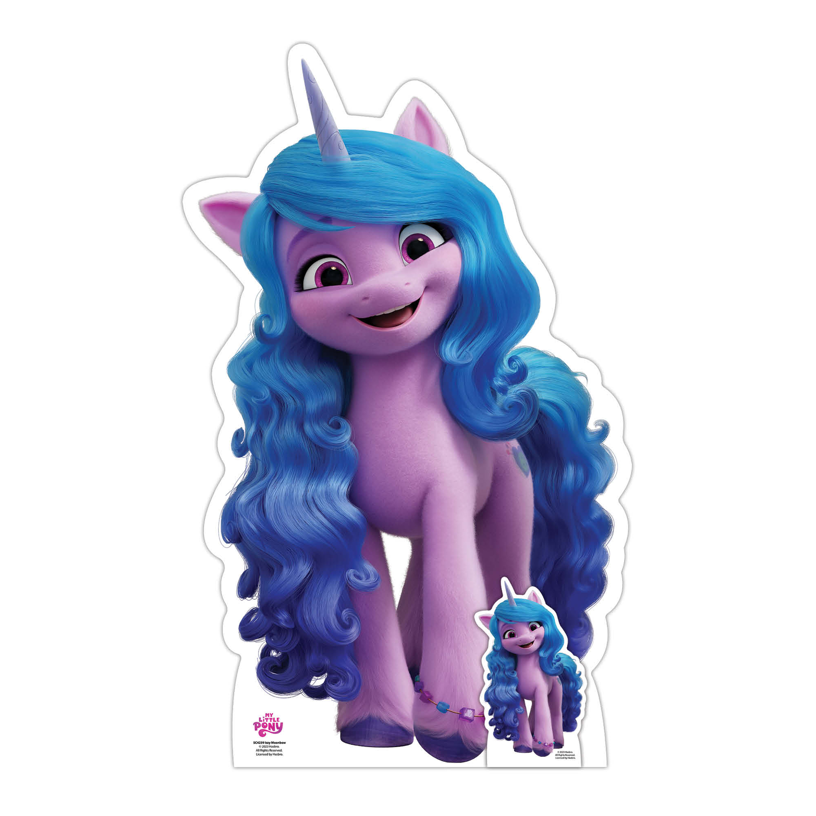 Izzy Moonbow My Little Pony Cardboard Cutout with Free Mini Standee / Standup