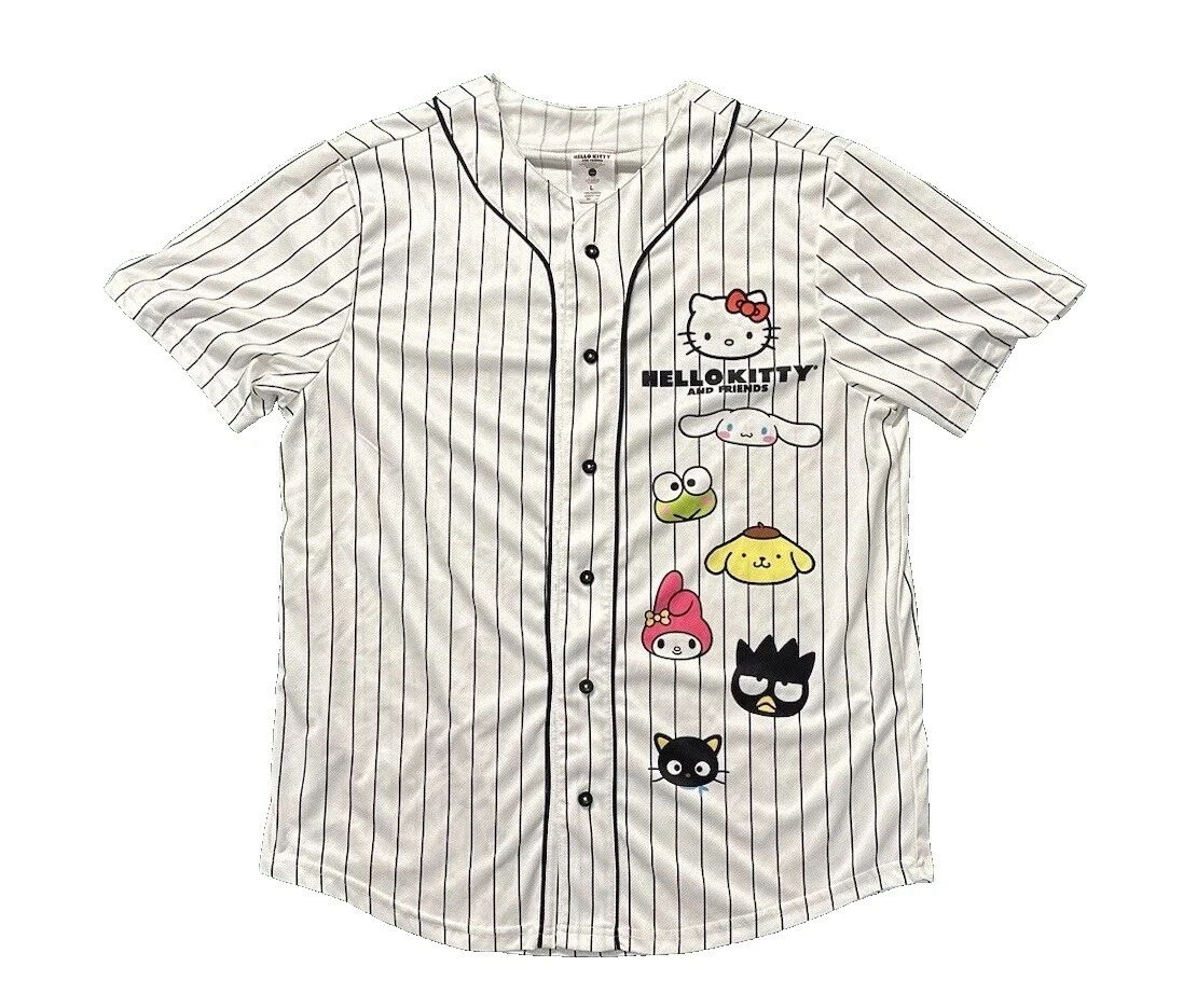 Hello Kitty Polyester Striped Tops for Women