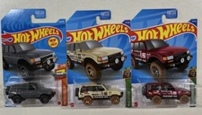 NEW 2023 Hot Wheels TOYOTA LAND CRUISER 80 (KROGER) GREY & TAN LOT 3