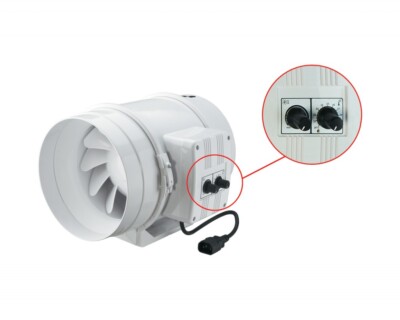 Vents TT 100mm (145 / 187cbm) mit Drehzahlregler und Thermostat - Rohrlüfter 