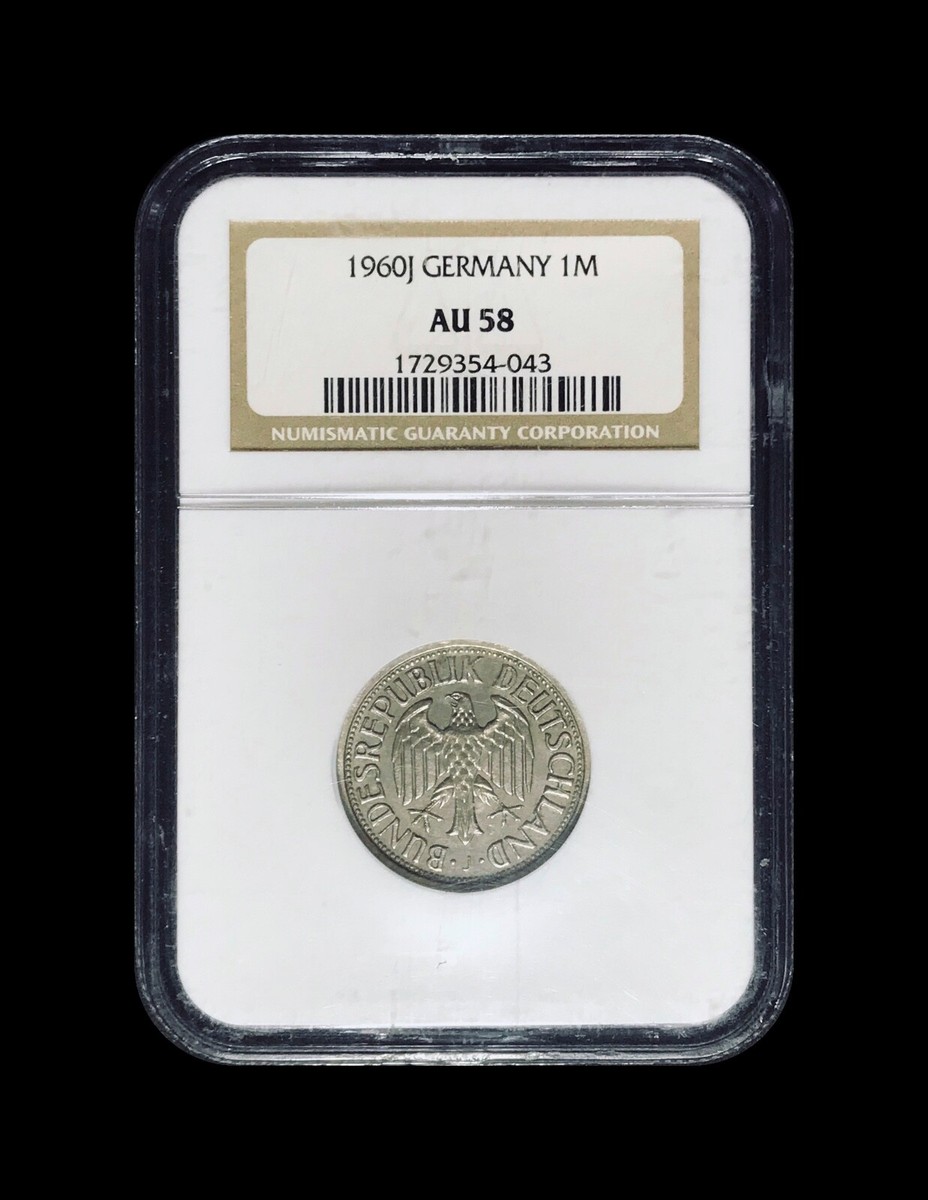 GERMANY. 1960, Mark, J - NGC AU58 - Bundesrepublik, Hamburg, Semi