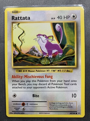 Pokemon 2016 - Rattata 66/108 - Evolutions | eBay