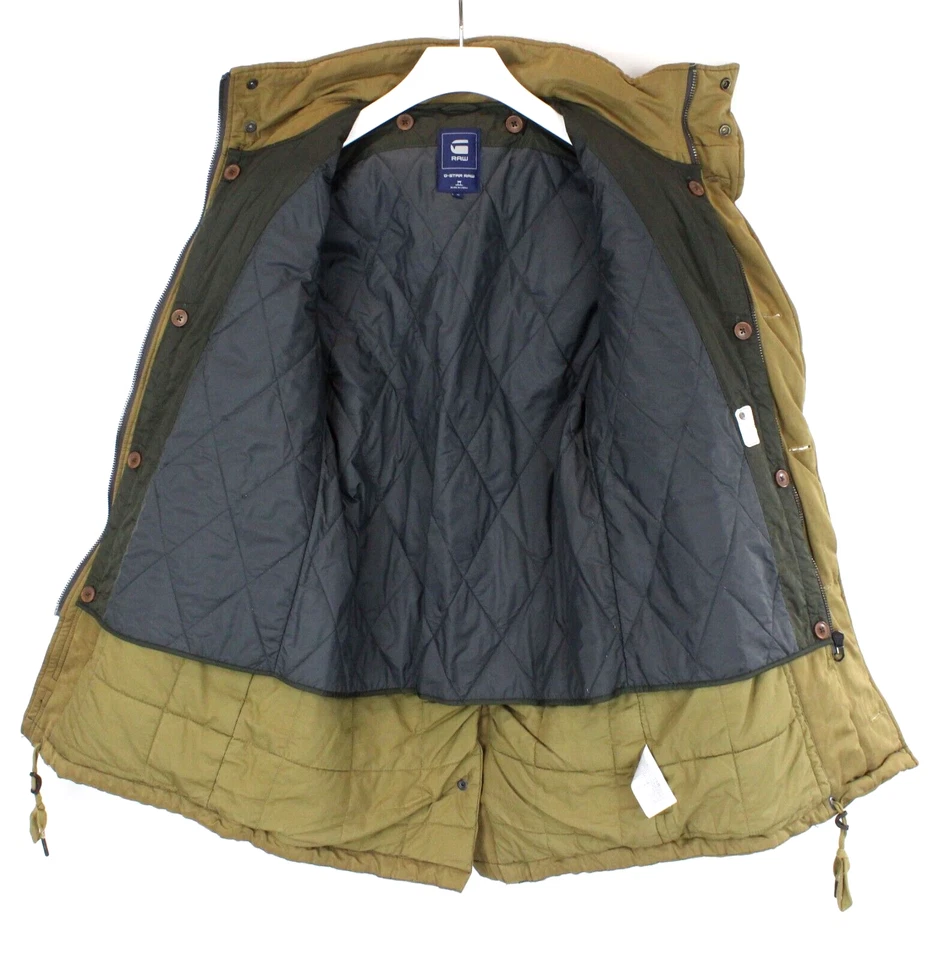 Abrigo de Lona G-Star Lemond 5204-01 Chaqueta Hombre M Forro Extraíble Cuello Alto Foto 4 de 4