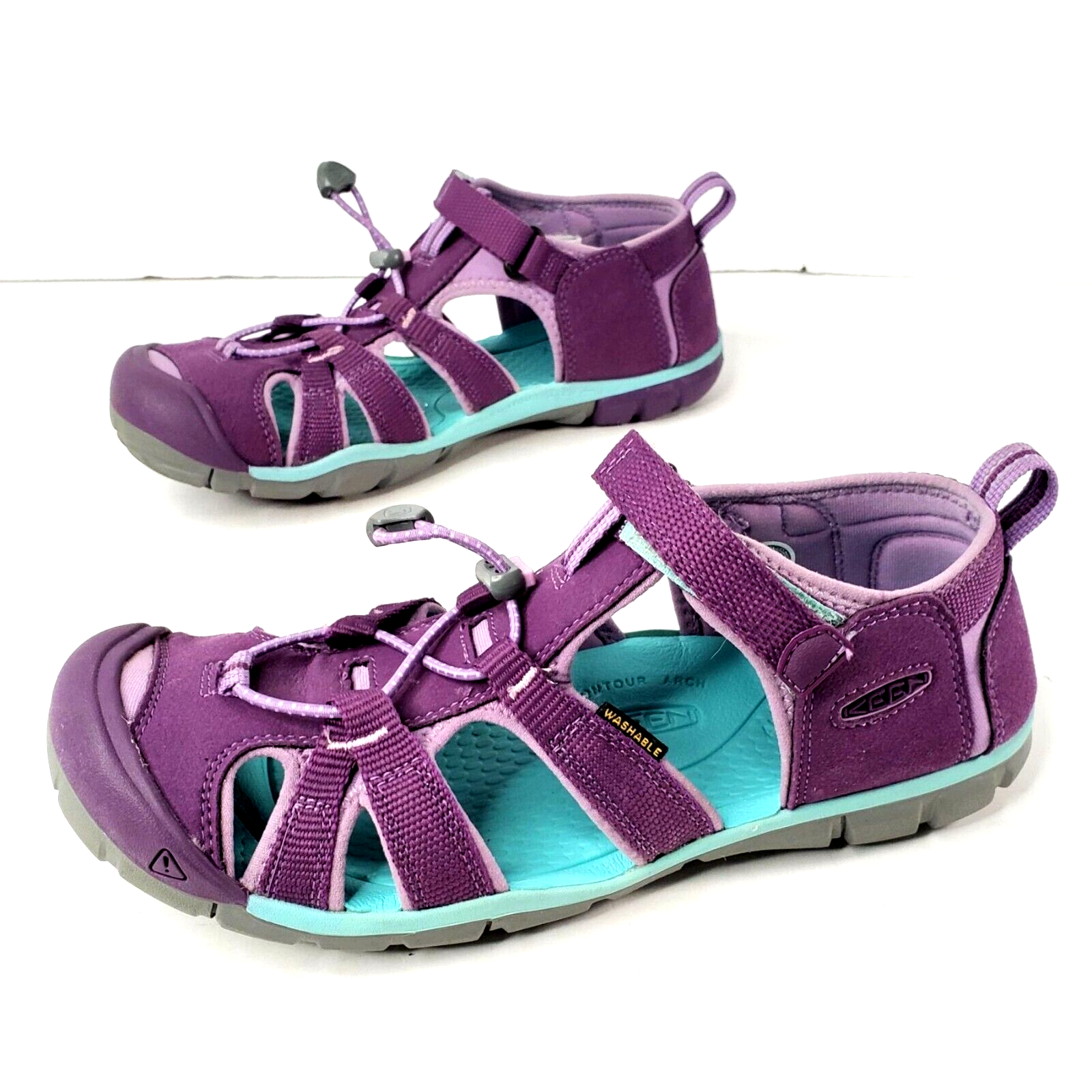 Sandali Keen outdoor sport pescatore viola escursionismo sentiero acqua punta chiusa scarpe