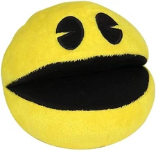 Yellow Pac Man Plush Toy 5 inches. NWT . Soft . Official.