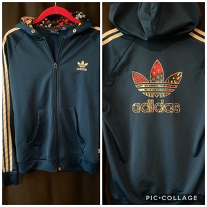 casaco adidas floral