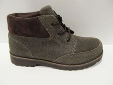 New in Box UGG Australia Boys Girls Teak Brown Orin Bomber Winter Ankle Boots 4