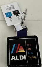 ALDI Gear  2024 Quarter Holder Keeper Keychain Square/Aldi Trademark