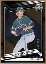 2022 Panini Elite Extra Edition Will Rudy Milwaukee Brewers 465/999 Rookie