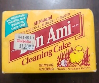 Vintage Bon Ami Cleaning Cake Original Miracle Cleaner *8 Oz*Discontinued*RARE*
