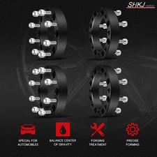 (4) 1.5" Wheel Spacers 8X180 For GMC Chevrolet Sierra 2500 HD Silverado 3500 HD