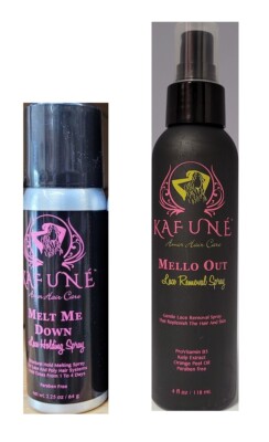 Melt Me Down Lace Melting and Holding Spray Hair Adhesive Kit with Mello Out