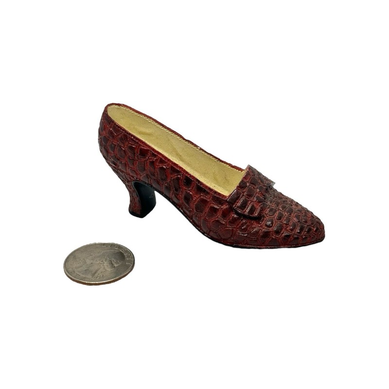 Miniature High Heel Shoe Ceramic Figurine