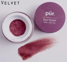 Pur Minerals Eye Polish in Velvet Eye Base Plus Silicone Applicator & beauty K2