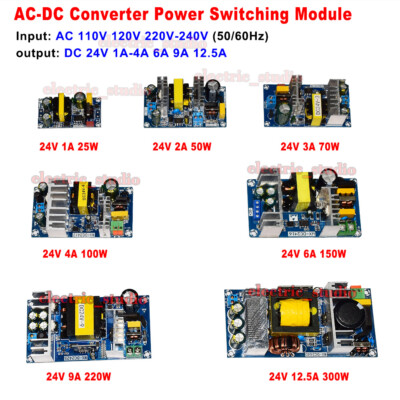 AC-DC Converter AC 110V 120V 220V 230V to DC 24V Power Supply Transformer Module