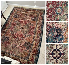 Karastan Kirman Panel Samovar Jewel Tone Area Rug - 5'9"x9'