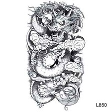 Large Totem Temporary Tattoos Arm Leg Body Waterproof 3D Art Tattoo Sticker 850