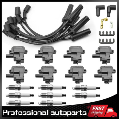 8 Performance Ignition Coil & Spark Plugs Wries for Chevrolet Camaro 5.7L UF192