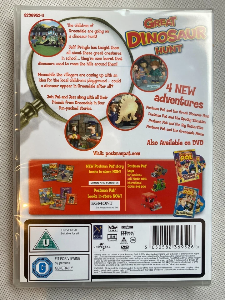Postman Pat Great Dinosaur Hunt - DVD UK Release Factory Sealed! - Image 2 of 2