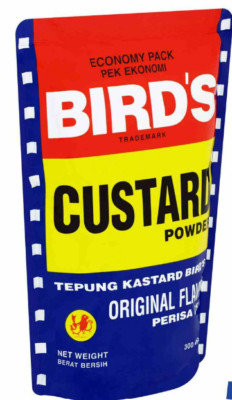 4 packs X Bird's Custard Foil Powder (300g) (Original Flavor) FREE DELIVERY
