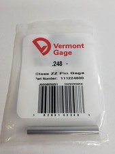 Vermont Gage - 111224800 - .248" Minus - Class ZZ Pin Gage