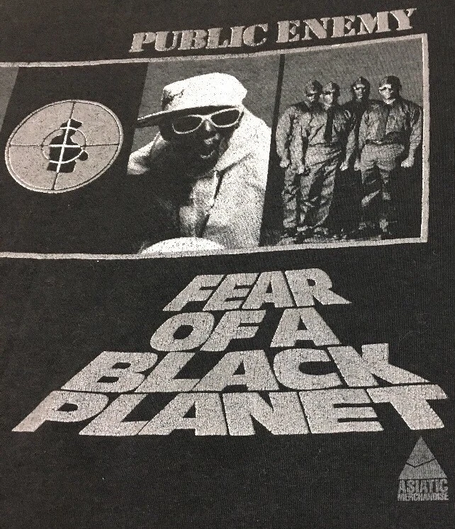 Camiseta Public Enemy Fear of a Black Planet 1990 Original Puntada Única Suprema Foto 3 de 4