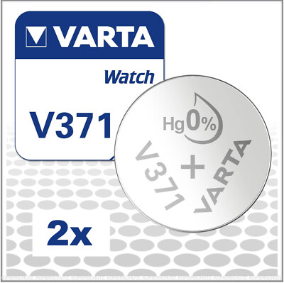 2x Varta V371  Watch Uhrenbatterie Batterie Knopfzelle 371 SR69 SR921SW LR921